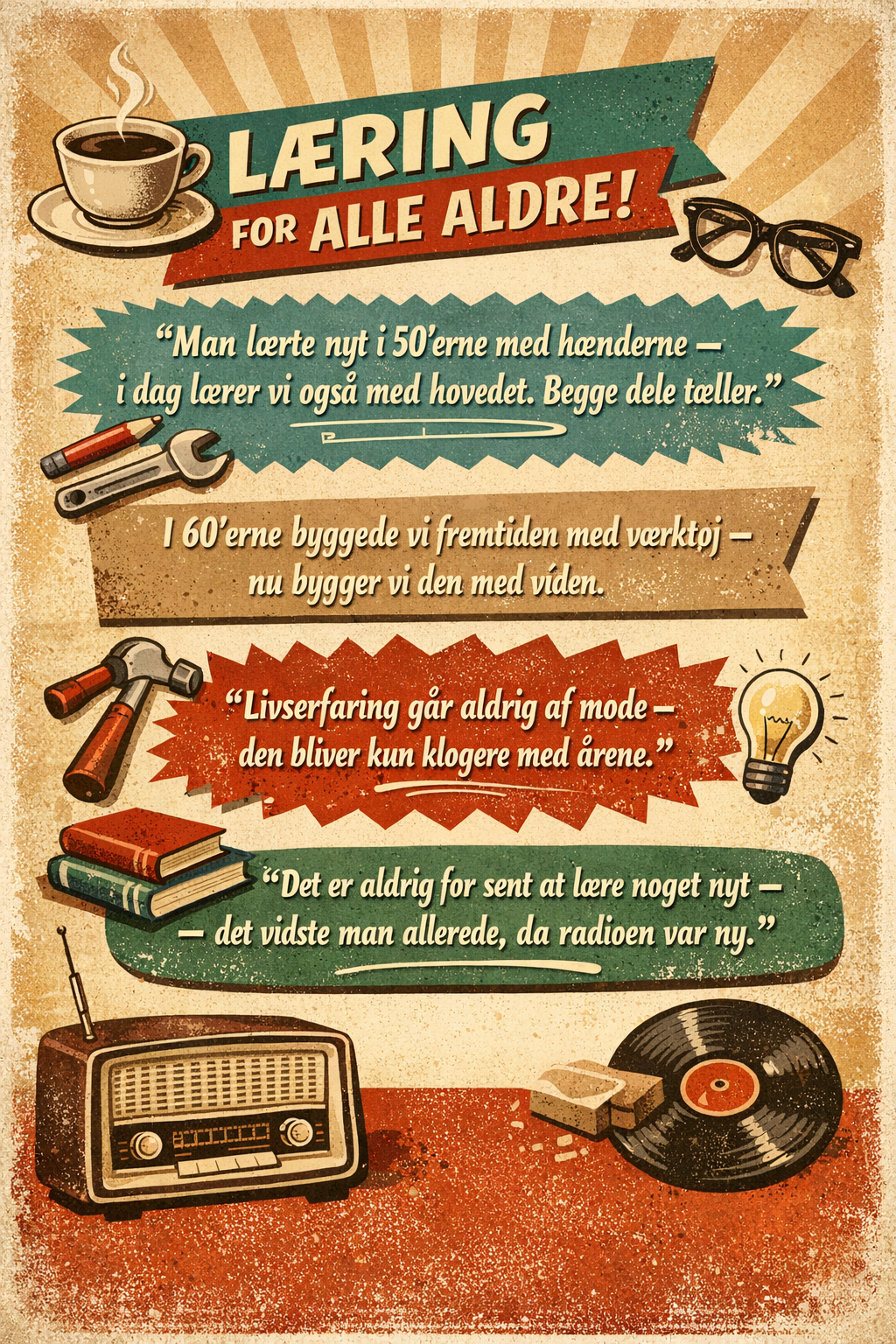 Vintage læringsplakat